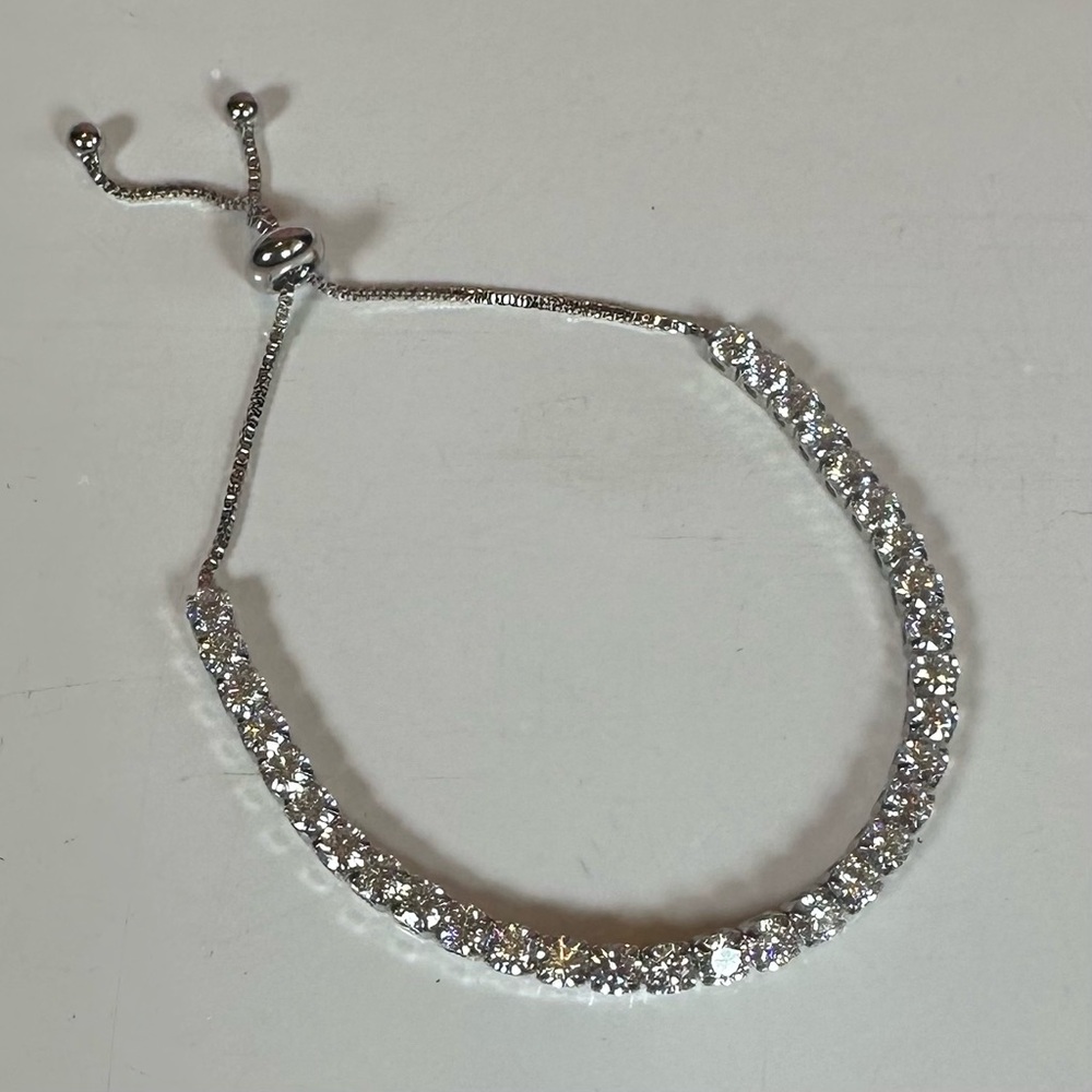Moissanite NWT 9.0 CT Bolo Slider Tennis Bracelet GRA CERTIFIED - Picture 3 of 11